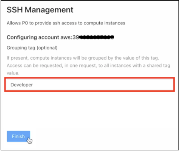 Text field for Group tag